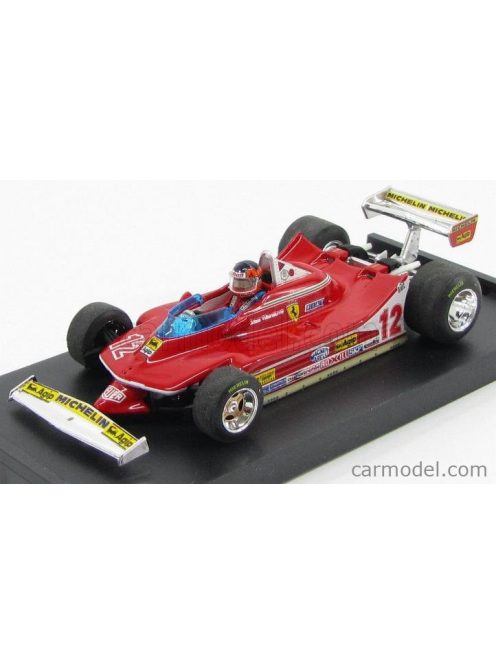 Brumm - Ferrari F1 312T4 N 12 Ovest Usa Gp 1979 Gilles Villeneuve + Pilot Red