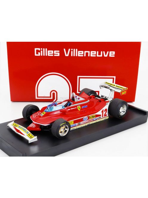 Brumm - FERRARI F1  312T4 N 12 WINNER USA OVEST GP 1979 GILLES VILLENEUVE RED