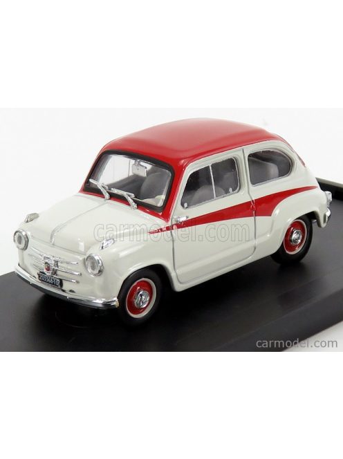 Brumm - Fiat 600 750 Derivazione Abarth 1956 Grey Red