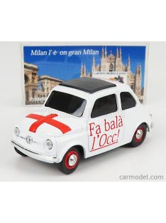   Brumm Prom - Fiat 500 1965 - Detti Milanesi - Fa Bala' L'Occ ! - Ciula ! - Va A Ciapa' I Ratt ! White Red