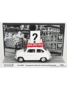   Brumm Prom - Fiat 600D 1963 - Propaganda Elettorale Elezioni Italia Vota - Vota - Vota White