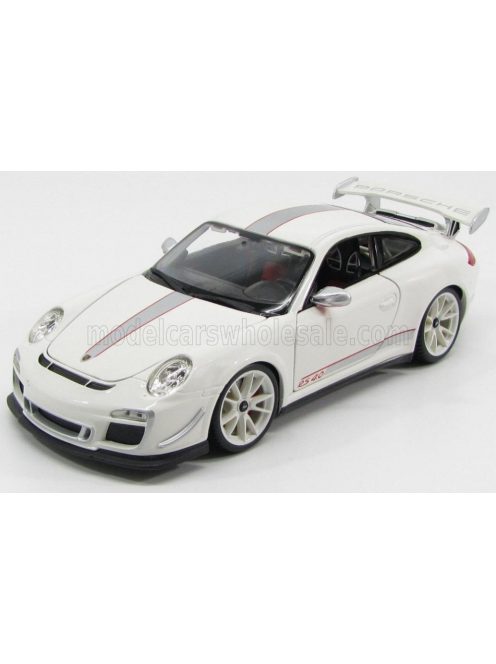 Burago - PORSCHE 911 997-2 GT3 RS 4.0 COUPE 2012 WHITE SILVER