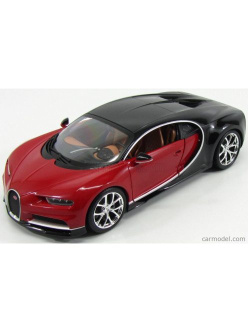 Burago - Bugatti Chiron Le Patron 2016 Italian Red - Nocturne Black