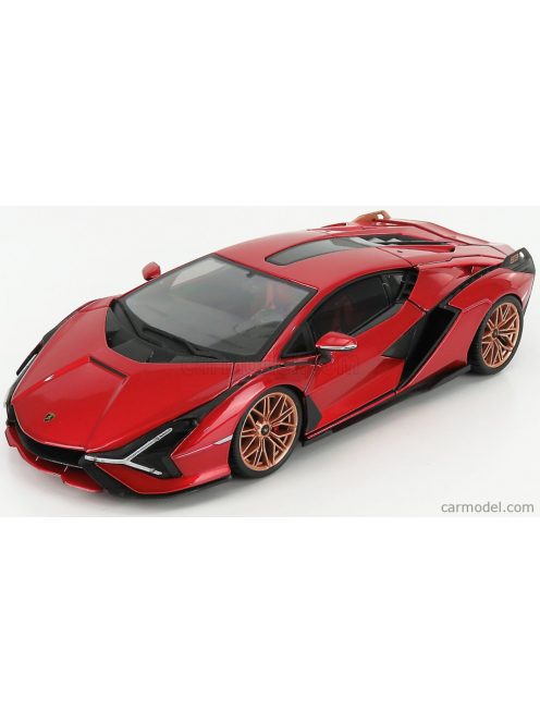 Burago - Lamborghini Sian Fkp 37 Hybrid 2020 Red Met