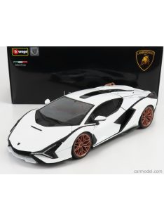 Burago - Lamborghini Sian Fkp 37 Hybrid 2020 White Black