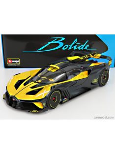   Burago - Bugatti Bolide W16 8.0 Four-Turbo 1850Hp 500Km/H 2020 Yellow Black