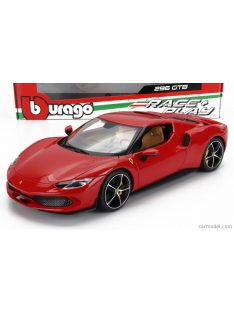   Burago - Ferrari 296 Gtb Hybrid 830Hp V6 2021 - Exclusive Carmodel Rosso Corsa - Red