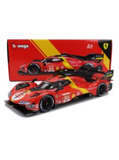   Burago - FERRARI 499P 3.0L TURBO V6 TEAM FERRARI AF CORSE N 51 WINNER 24h LE MANS 2023 ALESSANDRO PIER GUIDI - JAMES CALADO - ANTONIO GIOVINAZZI RED