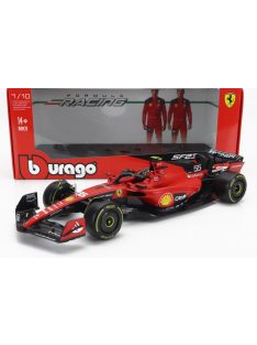   Burago - FERRARI F1  SF-23 TEAM SCUDERIA FERRARI N 55 SEASON 2023 CARLOS SAINZ - EXCLUSIVE CARMODEL RED BLACK