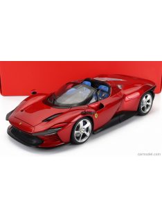   Burago - Ferrari Daytona Sp3 Spider Open Roof 2022 - Full Exclusive Carmodel Rosso Magna - Red Met