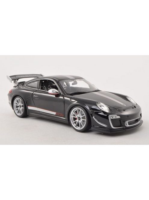 Burago - Porsche 911 GT3 RS 4.0 (997/II), schwarz/silber, 2011, 1:18