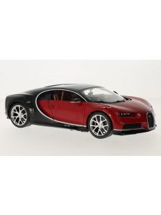 Burago - Bburago, Bugatti Chiron, rot/schwarz, 1:18