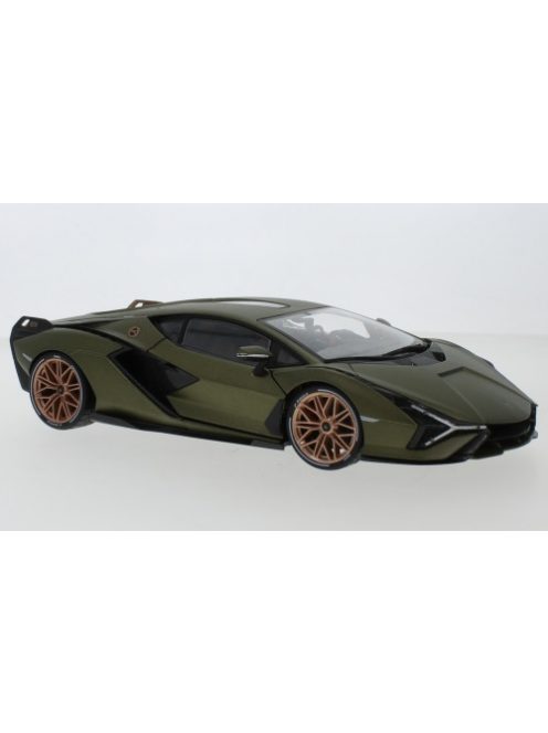 Burago - Bburago, Lamborghini Sian FKP 37, oliv, 2019, 1:18