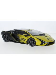   Burago - Bburago, Lamborghini Sian FKP 37, gelb/schwarz, 2020, 1:18