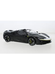 Burago - Bburago, Ferrari SF90 Stradale, schwarz/weiss, 1:18