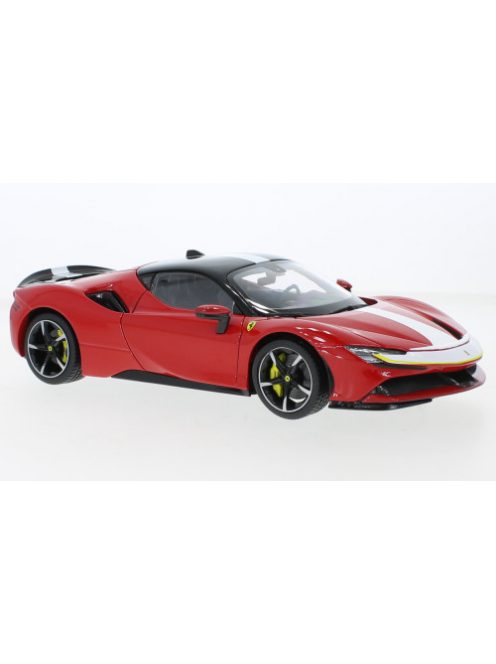 Burago - Ferrari SF90 Stradale, rot/Dekor, 2021, 1:18