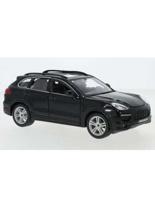 Burago - Bburago, Porsche Cayenne (92A) Turbo, schwarz, 1:24