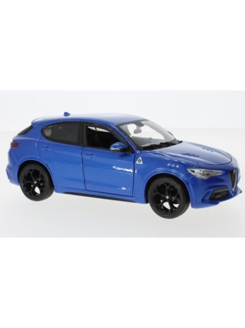 Burago - Bburago, Alfa Romeo Stelvio, blau, 1:24