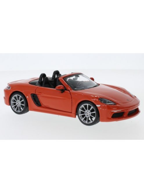 Burago - Porsche 718 Boxster, orange, 1:24