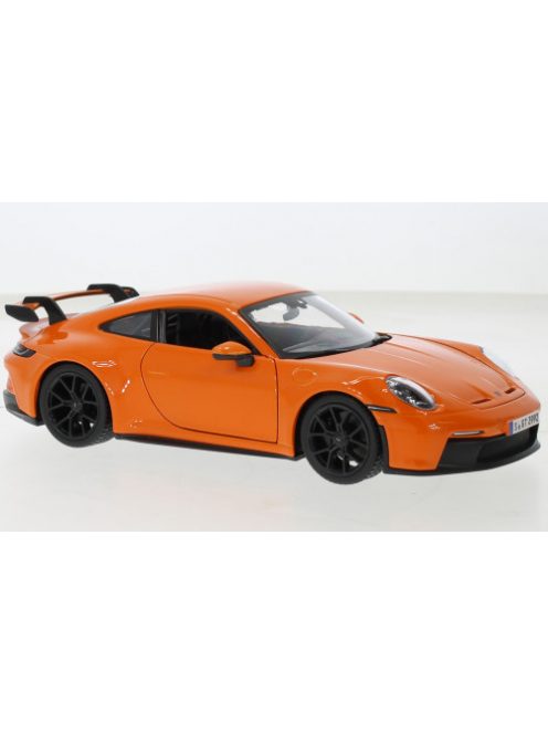 Burago - Bburago, Porsche 911 (992) GT3, orange, 2021, 1:24