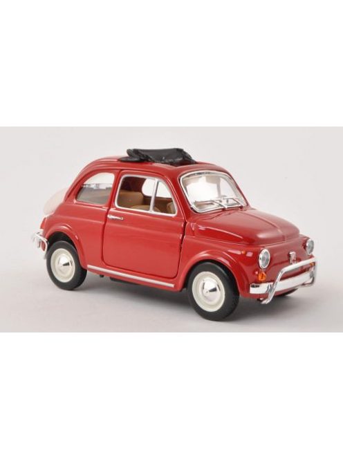 Burago - Bburago, Fiat 500 L, rot, 1968, 1:24