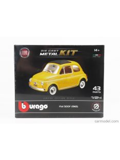 Burago - Fiat 500F 1965 Yellow