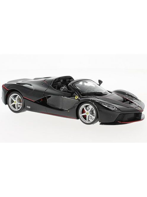 Burago - Bburago, Ferrari LaFerrari Aperta, schwarz, 1:24