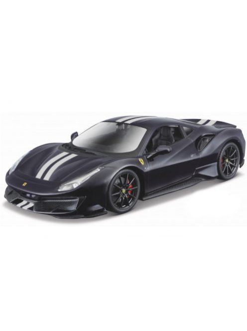 Burago - Bburago, Ferrari 488 Pista, dunkelblau/silber, 2018, 1:24