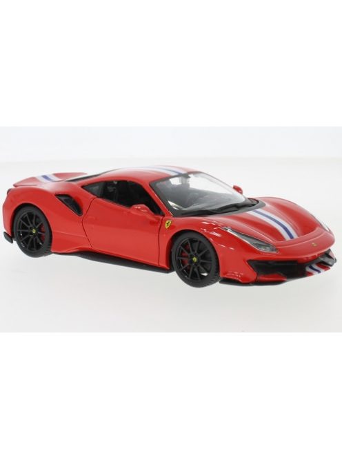 Burago - Bburago, Ferrari 488 Pista, rot/weiss, 2018, 1:24