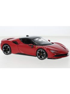 Burago - Ferrari SF90 Stradale, rot/schwarz, 1:24