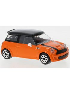 Burago - Bburago, Mini Cooper S, orange/schwarz, 1:43