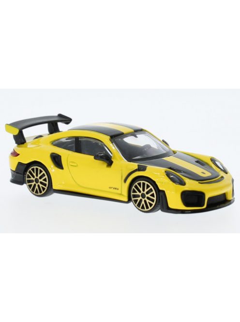 Burago - Bburago, Porsche 911 GT2 RS, gelb/schwarz, 1:43