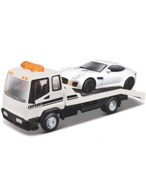 Burago - Set Abschlepper, weiss/Dekor, 1:43