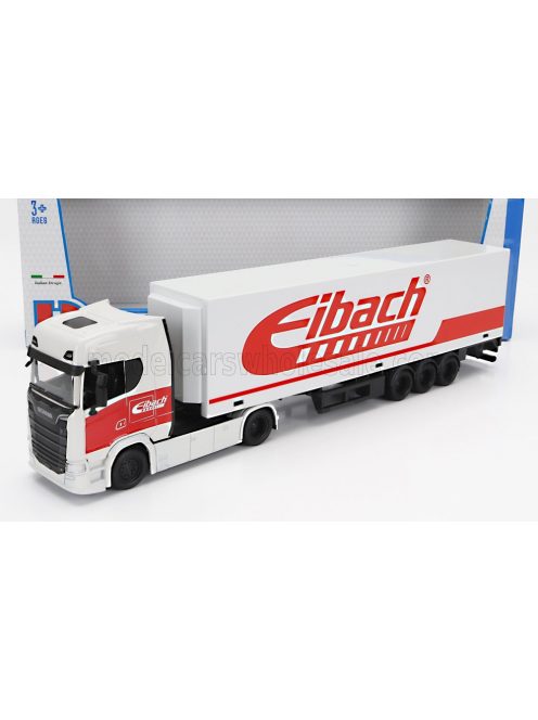 Burago - SCANIA S770 V8 TRUCK EIBACH 2021 WHITE RED