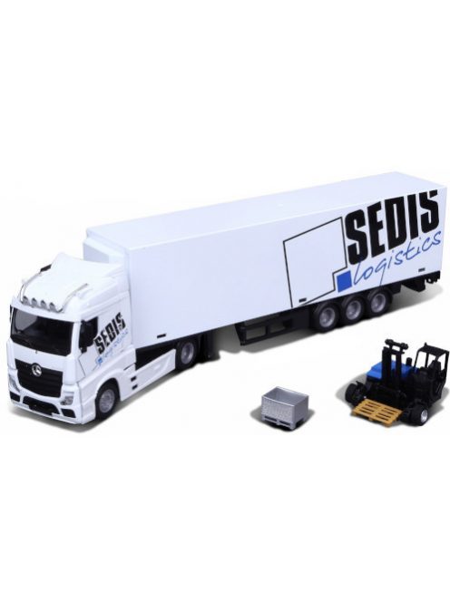 Burago - Bburago, Mercedes Actros, weiss/Dekor, Sedis Logistics, 1:43