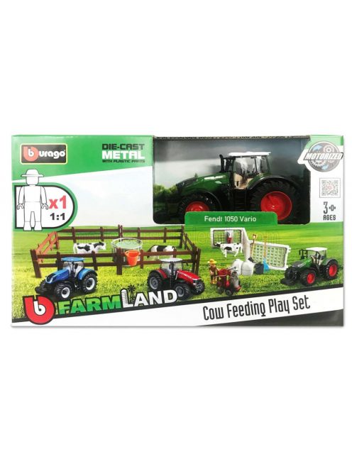 Burago - FENDT SET FARM LANDT 1050 VARIO TRACTOR 2016 VARIOUS