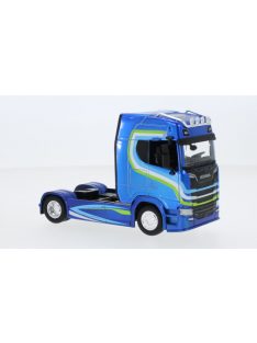 Burago - Bburago, Scania S730 Highline, blau/Dekor, 1:43