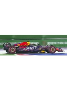   Burago - RED BULL F1  RB19 TEAM ORACLE RED BULL RACING N 1 WORLD CHAMPION WINNER LAS VEGAS USA GP 2023 MAX VERSTAPPEN PURPLE YELLOW RED