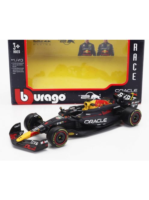 Burago - RED BULL F1  RB20 TEAM ORACLE RED BULL RACING N 1 WORLD CHAMPION SEASON 2024 MAX VERSTAPPEN BLUE YELLOW RED