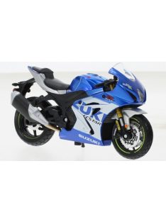 Burago - Suzuki GSX-R 1000 R, blau/silber, 2021, 1:18