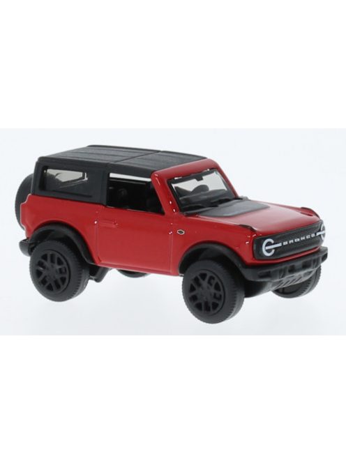 Burago - Bburago, Ford Bronco Wildtrak, rot/schwarz, 2021, 1:64