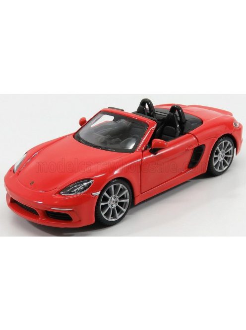 Burago - PORSCHE BOXSTER 718 (982) SPIDER 2016 ORANGE