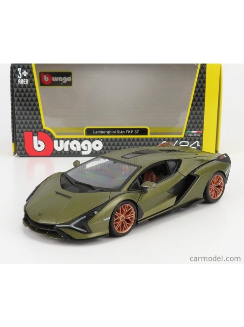 Burago - Lamborghini Sian Fkp 37 Hybrid 2020 Verde Gea - Green Met