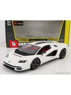   Burago - Lamborghini Countach Lp 800-4 2021 Bianco Siderale - White