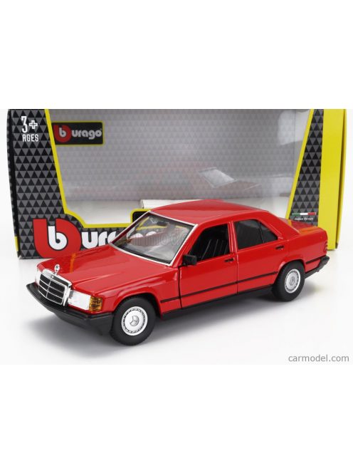 Burago - Mercedes Benz 190E 1984 Red