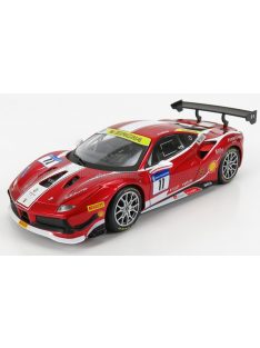 Burago - FERRARI 488 CHALLENGE N 11 RACING 2017 RED MET