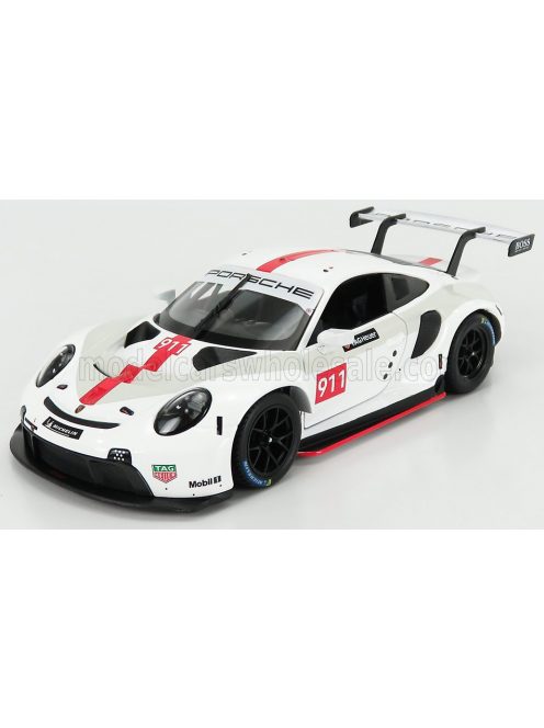 Burago - PORSCHE 911 991 RSR N 911 COUPE 2019 WHITE