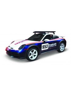   Burago - PORSCHE 911 992 N 953 RALLY DAKAR ROUGHROADS 2023 WHITE BLUE