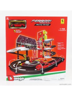   Burago - Accessories Diorama - Level Racing Garage With Ferrari F-12 2015