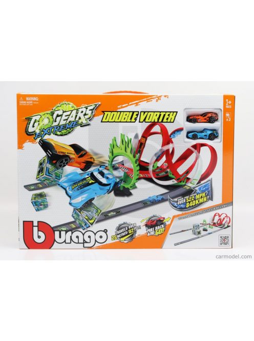 Burago - Accessories Diorama - Go Gears Extreme Double Vortex With 2X Cars Included Various